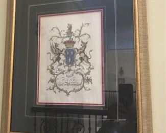 Earl of Westmorland Crest Print