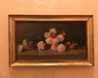 Lillian Brock Floral Oil Painting
