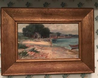 Lovely Unsigned Oil Seascape