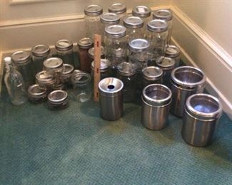 Mason Jars And Other Canisters