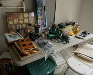 assorted frames, outside lights