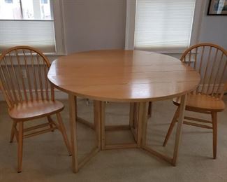 Dining Room Table and Two Chairs