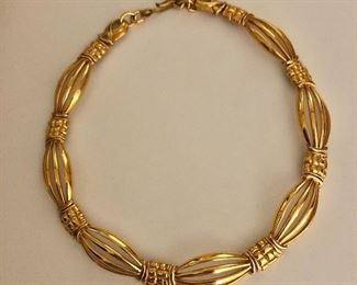 $15 Monet open work gold tone necklace 