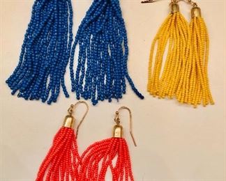 $8 Each Beaded rope dangle earrings 