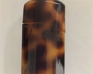 $25 Faux tortoise shell box for a lighter.  3"H, 1.5"W, 0.5"D