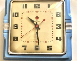 $95 Vintage Telechron clock works as is (plug cracked) 