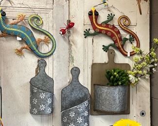 Lots of metal decor for inside and out!