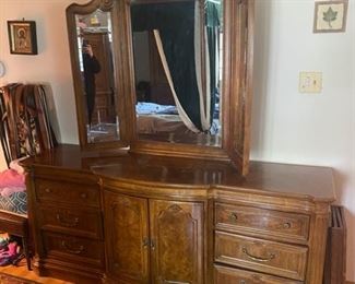 Dresser w/Mirror - 74" Wide x 21" Deep x 33" High + 47" Mirror - Pre-Sale $225