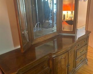 Dresser w/Mirror - 74" Wide x 21" Deep x 33" High + 47" Mirror - Pre-Sale $225