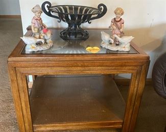 Glass Top Side Table 26" Long x 22" Deep x 21" Tall - Pre-Sale $45