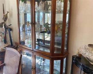Lighted Curio Cabinet 80" Tall x 50" Wide x 18" Deep - Pre-Sale - $175