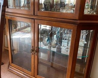Lighted Curio Cabinet 80" Tall x 50" Wide x 18" Deep - Pre-Sale - $175