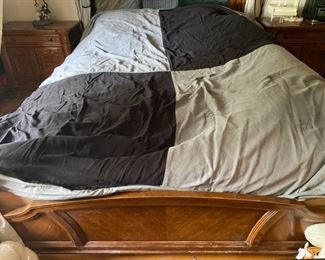 Four Poster Canopy Queen Waterbed w/Top Mattress - 94" Long x 72" Wide x 80" Tall - Pre-Sale $500