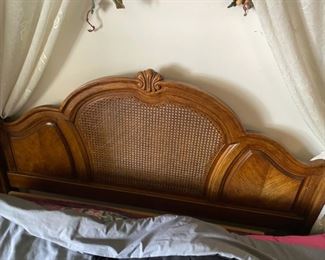 Four Poster Canopy Queen Waterbed w/Top Mattress - 94" Long x 72" Wide x 80" Tall - Pre-Sale $500