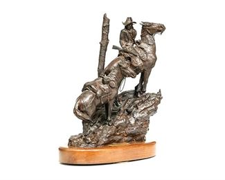 G. (Gerald Harvey Jones) Harvey (1933-2017), “Texas Ranger”, 1986, ed. 35/40, bronze, 17.5 x 13 x 7"  (LOT #84)