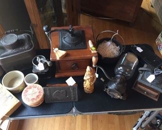 Miner's Lunch Box, Coffee Mills and Coffee Grinders