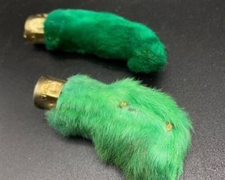 green rabbits feet