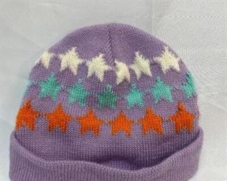 purple star beanie