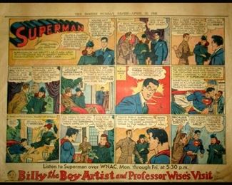 1945 Superman Newspaper Comic Strip