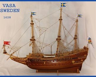 Fabulous Model Ship with Great Detail; The Vasa of Sweden 1628. It comes with the original paperwork 