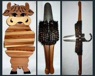 Cute Cow and Combo Brush, Shoehorn and Hanger