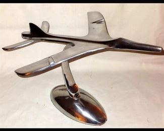 Sleek Airplane Sculpture