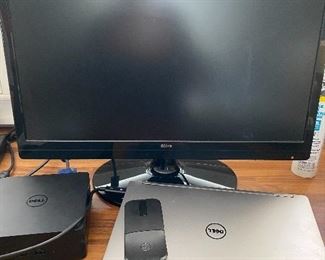 Dell XPS 9300 13 inch 13th generation laptop, Dell dock, monitor, and mouse