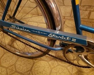 Vintage 1960's Schwinn Starlet III Ladies Blue 26" Bike EUC $450  