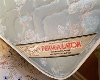 Bedding Specialists Lady Seville Super Firm Luxury Support Full Mattress & Box Springs Permalator EUC extra clean $125