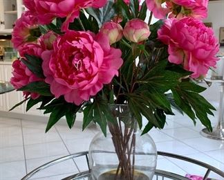 $28 - Gorgeous Faux Peonies Floral Arrangement 