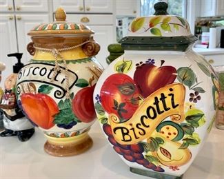 $28 (each) - Biscotti Jars