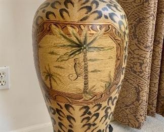 $80 - Fabulous Large Animal Print Vase (Base Included) - 30w x 38h