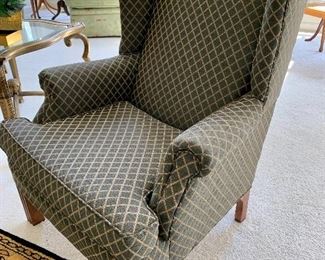 $200/EACH - Beautiful Condition Wingback Chair by Justice - 31w x 30d x 38h. There are TWO of these. 