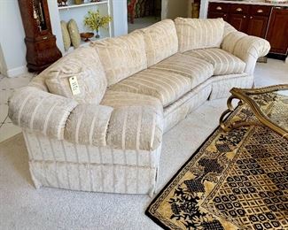 $950 - Cream Colored Sofa by Drexel Heritage (Excellent Condition) - 130w (approx) x 50d x 30h