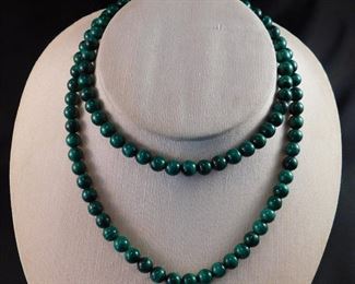 Large Malachite necklace