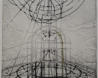 Walter Valentini embossed print Italy