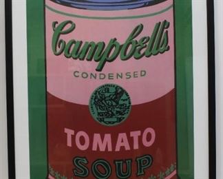 Framed Andy Warhol poster