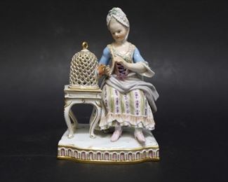 Antique Meissen porcelain figurine