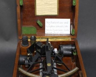 Vintage English Sextant in box
