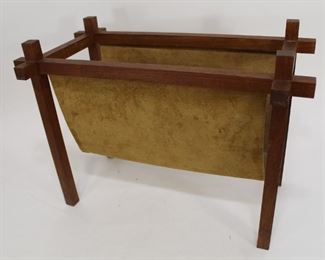 Danish teak magazine holder by Skjode Skjern