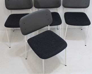 Danish modern Hay Soft Edge chairs by Iskos-Berlin 