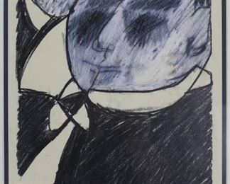 Billy King (1968-2019) oil pastel drawing