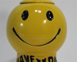 McCoy Happy Face cookie jar