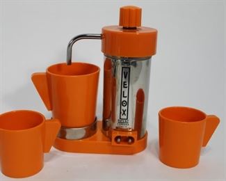 Velox Autobar travel espresso machine set Italy