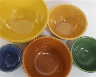 Bauer pottery mixing bowls
