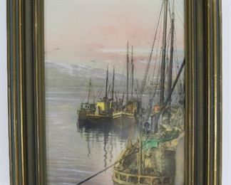 Antique pie crust / bat wing frame