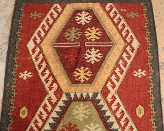 Flat weave kilim runner