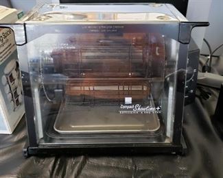 Ronco Model#3000 Stainless Steel Compact Showtime+ Rotisserie & BBQ Oven EUC Works $95
