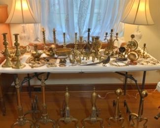 Tons of Antique and Vintage Brass Collectibles 