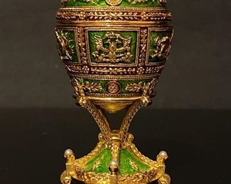 Faberge Egg sold through Neiman Marcus in the early 2000s.   .......To Register and To Bid go to https://capitolsalesservices.hibid.com... Check out the instructions of How To Register in the photos following the  Capitol Sales Services logo photo.
